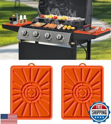Grill Mat, Side Shelf Mat for Blackstone, Silicone Grill Pad for Outdoor Gril