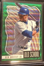2021 Green Wave Prizm Old School Ken Griffey Jr. - ENN Cards