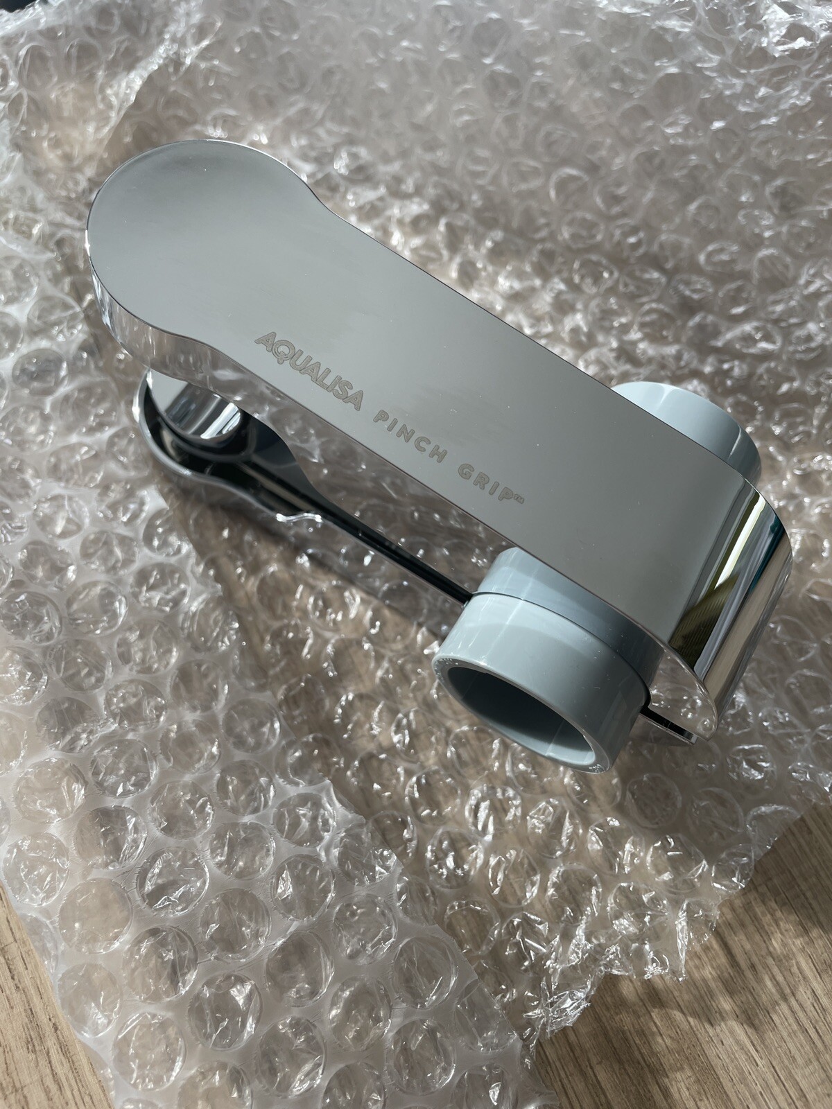 Aqualisa Pinch Grip Shower Head Handset Holder 25mm Chrome & Grey