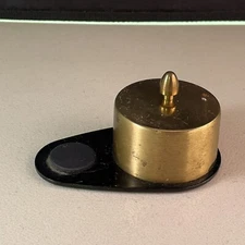 VTG Brass Desktop Postage Stamp Roll Dispenser Holder Pat Products K & McD. Inc.