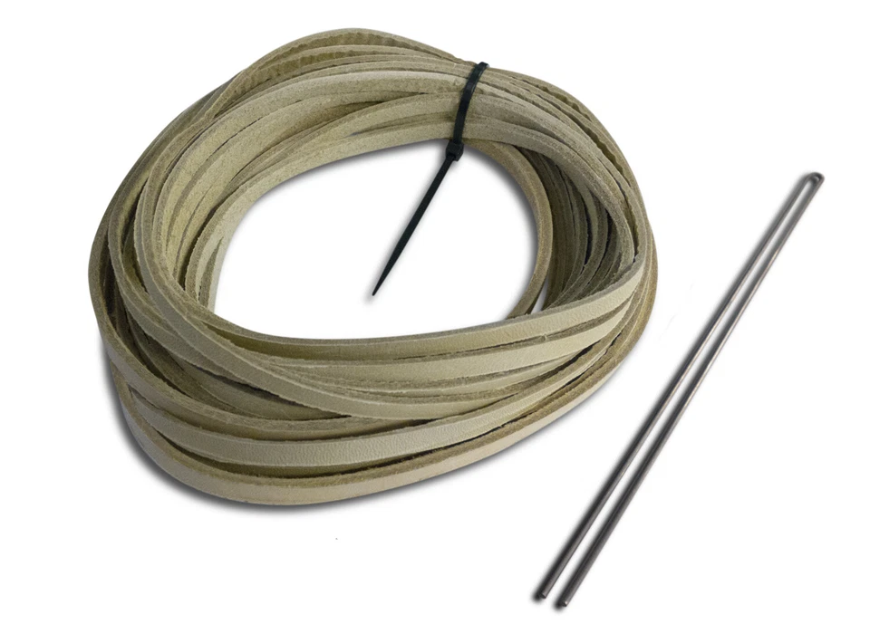 RAWLINGS/TANNERS PREMIUM LEATHER GLOVE LACE 1/4" BY 72" CAMEL