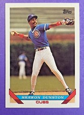 1993 Topps Shawon Dunston #595 Baseball Card Chicago Cubs (2x All-Star)