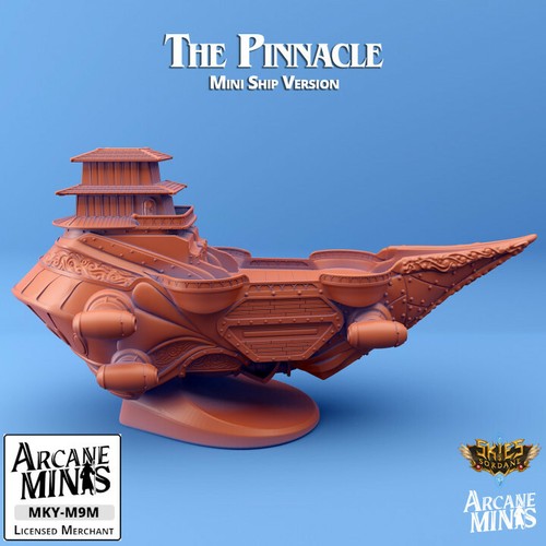 Skies of Sordane Mini Pinnacle Yacht D&D Dungeons and Dragons Airship Model - Picture 5 of 6