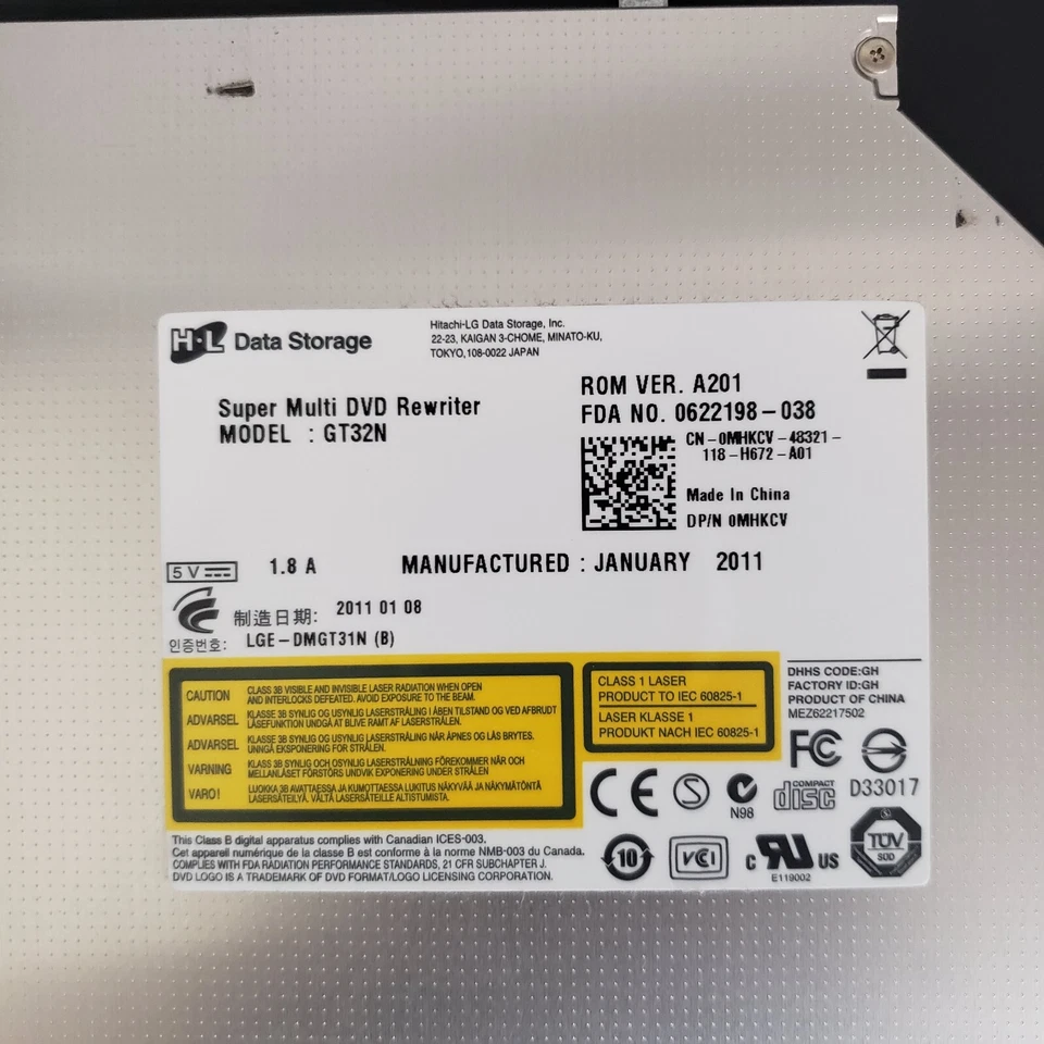 Dell Super Multi DVD Rewriter Laptop 0MHKCV - - Image 2 of 4