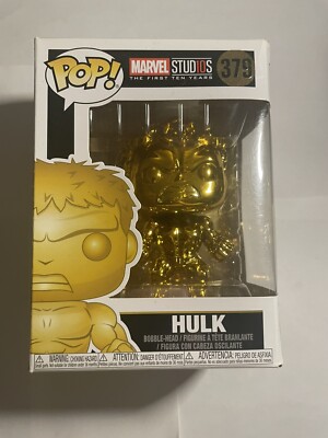 FUNKO POP ! HULK #379 MARVEL FIRST 10 YEARS (GOLD)