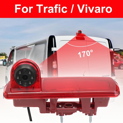 Brake Light Rear View Camera + 4.3" Mirror for 2014 Opel Vauxhall Vivaro Renault - Picture 3 of 15