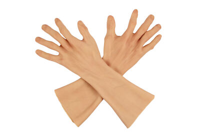KonwU Silikon-Prothese-Handschuhe  Haut-künstliche Arm-Abdeckungs-Narben