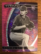 2021 Panini Chronicles Titan Pink Prizm RC Daniel Lynch Kansas City Royals