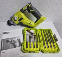 Ryobi 18V Akku-Kombihammer R18SDS Solo + Bohrer Set (Ohne Akku / LadegeräT) Neu