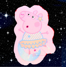 Almohada Peppa Pig Cuddle Tamaño Jumbo Almohada Corporal en Forma de Peppa 3D 18" Cojín Suave
