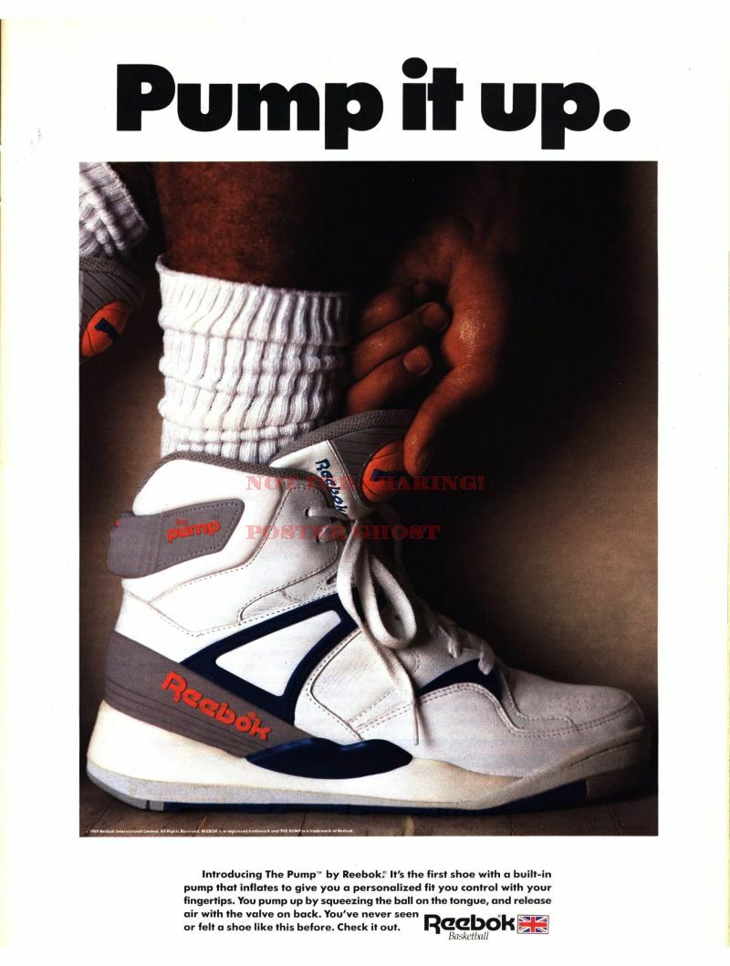 REEBOK PUMP VINTAGE POSTER ADVERTISING PROMO REPRINT |24 by 36 inch| | eBay