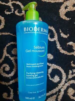 Bioderma SEBIUM Purifying Cleansing Foaming GEL 16.7Oz,  500ml,