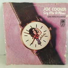 JOE COCKER    45 SINGLE , CRY ME A RIVER / GIVE PEACE A CHANCE