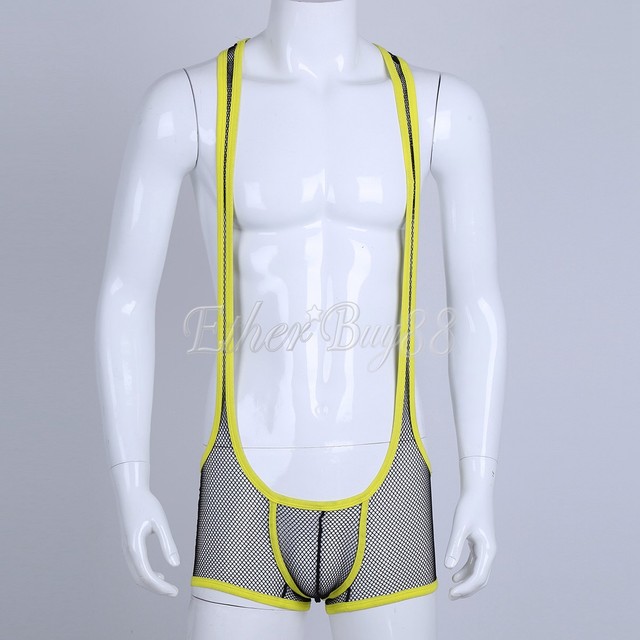 Men Jockstrap Wrestling Singlet Mankini Bodysuit Sportwear Gym Underwear eBay