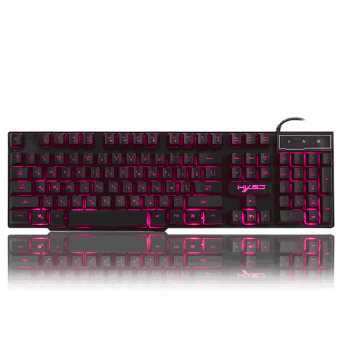 Russian English Gaming Keyboard USB 3 Backlight Modes Floating Keycaps LED B Set - Picture 5 of 12