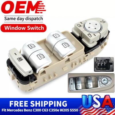 #ad ✅Front Left Master Power Window Switch 2229056800 For Mercedes Benz C300 GLC300 $18.99