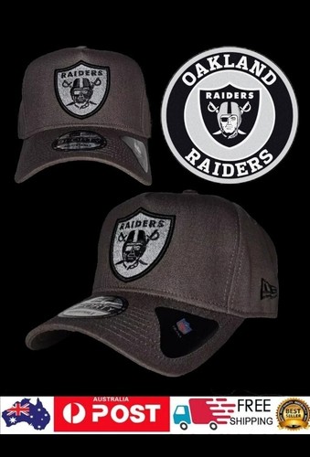 LAS VEGAS OAKLAND RAIDERS NFL NEW ERA 9FORTY A FRAME GREY BLK CAP HAT LA NY NBA