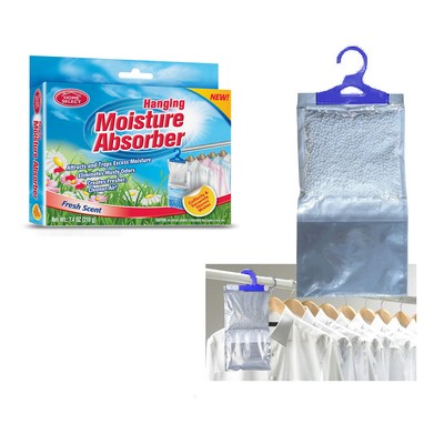 Hanging Closet Damp Trap Excess Moisture Absorber Air Dehumidfier Mildew Mold ! (7795735145944)