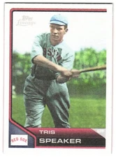 Tris Speaker 2011 Topps Lineage Topps Cloth Stickers    #TCS27