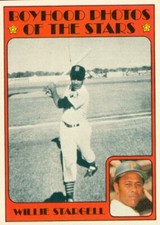 1972 Topps Baseball Card #343 Willie Stargell Boyhood Photos of the Stars