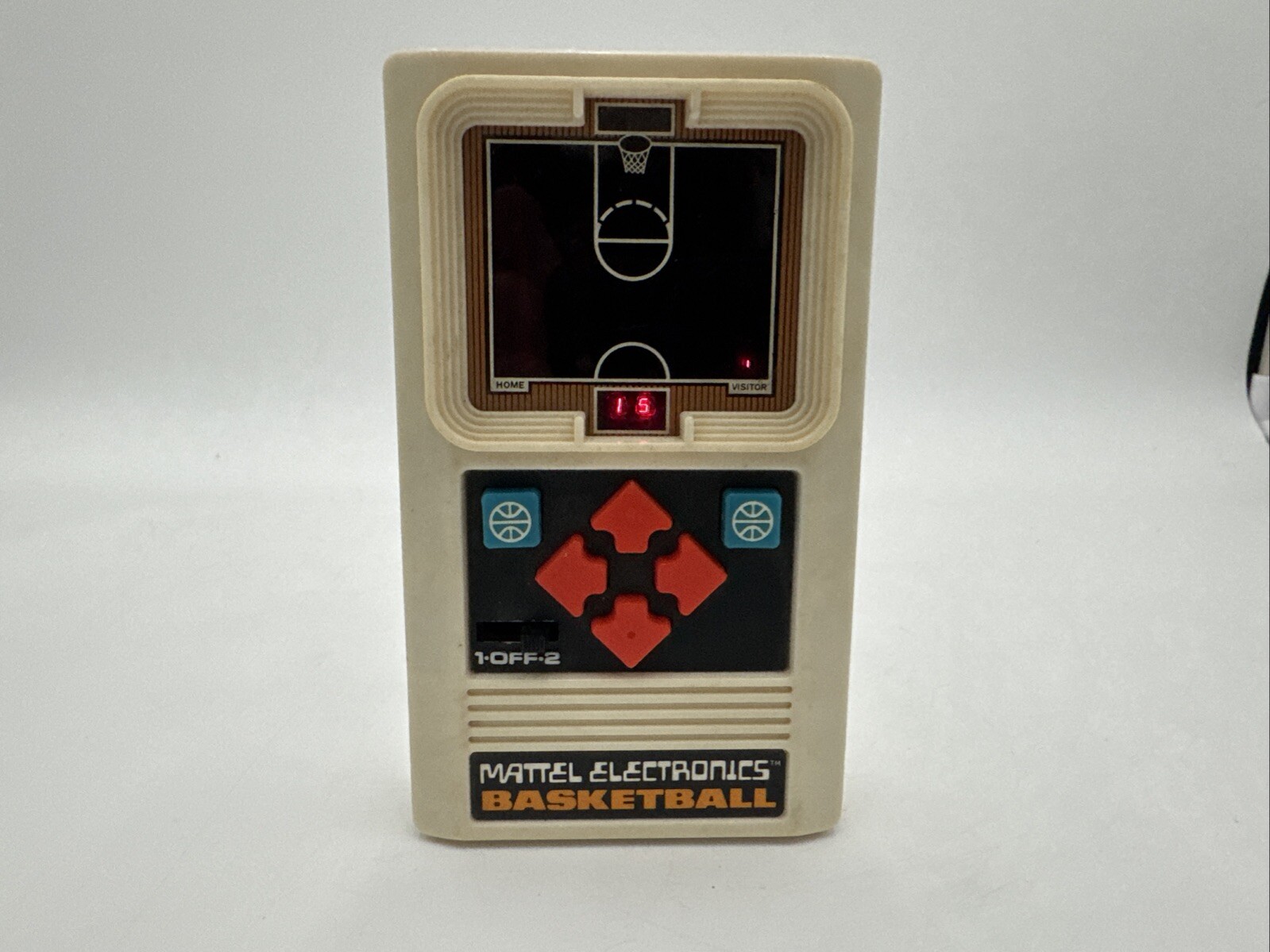 1978 Classic Basketball Handheld Video Game Mattel Electronics Vintage Tested