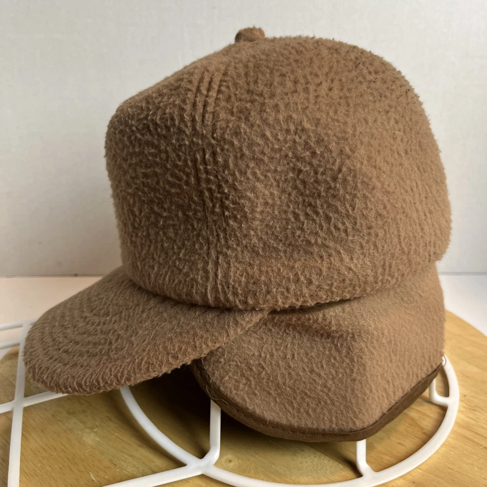 Vtg Polar Fleece Cap Hat Ear Flaps Malden Outdoors Winter Hunting Trapping USA - Image 3 of 4