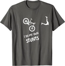 I Do My Own Stunts Mountain Bike Funny MTB Unisex T-Shirt