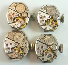 Lot of 4 LDS Elgin Wristwatch Movements -  Parts / Repair 