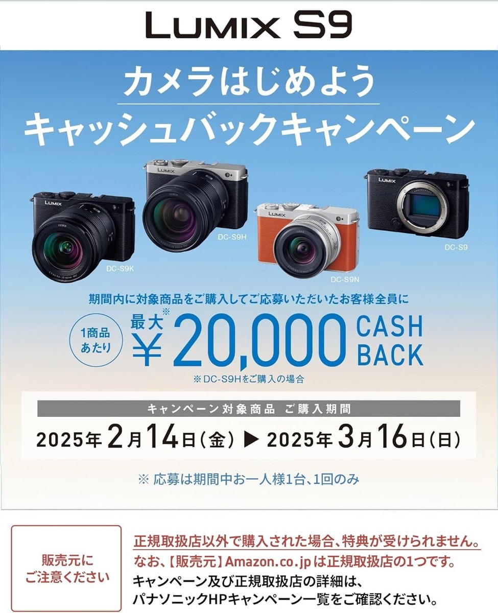 Panasonic LUMIX S9 Digital Mirrorless Camera Camel Orange 18-40mm