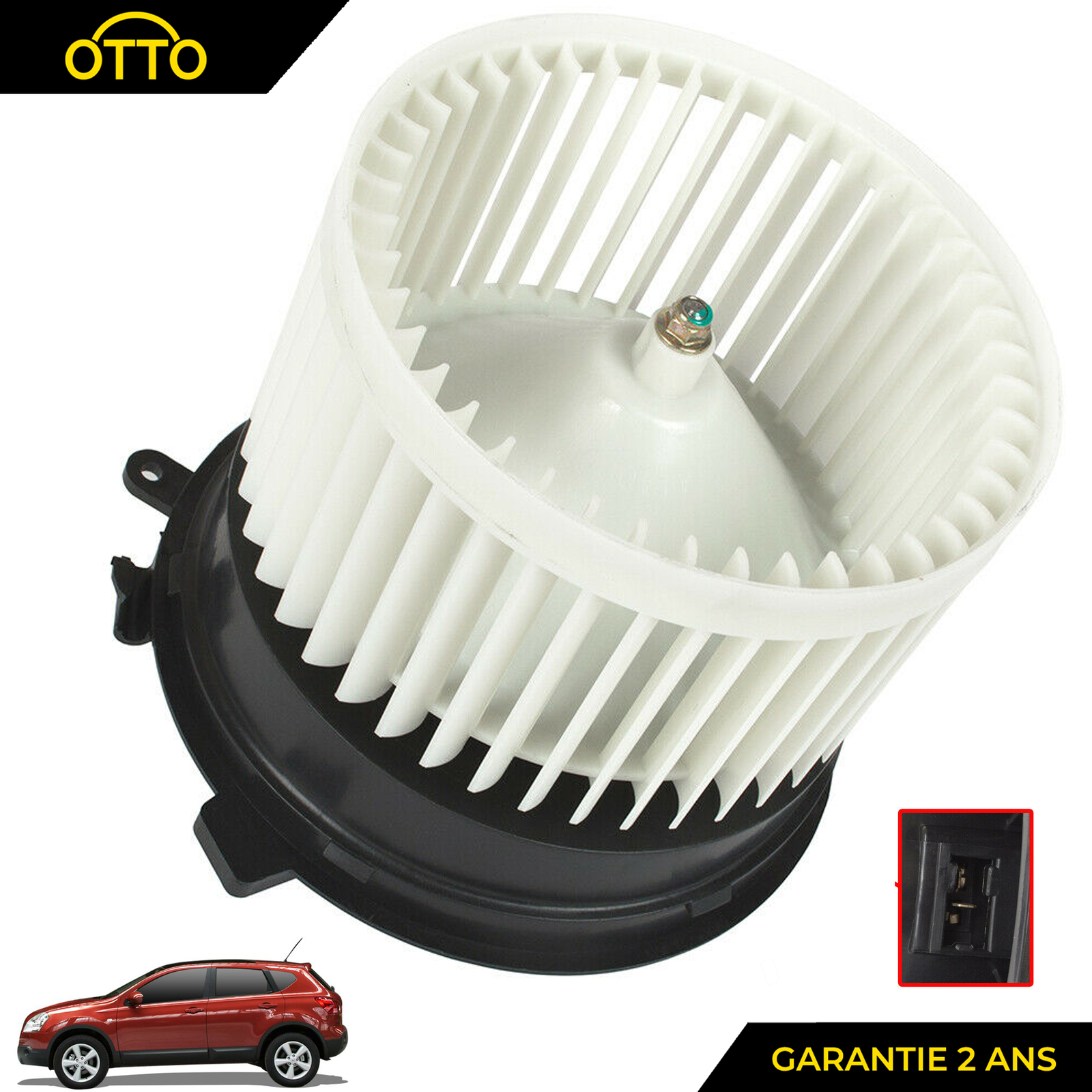 Pulseur d'air pour Nissan Qashqai I et Qashqai +2, ventilateur de climatisation habitacle