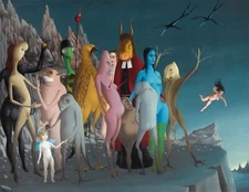 FELIX LABISSE Art Poster or Canvas Print "LE RENDEZ-VOUS SUR LE BLOKSBERG"