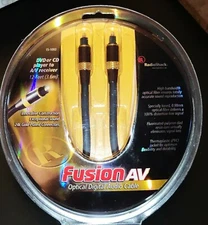 NIP Radio Shack 12 Ft FusionAV Optical Digital Cable 24K Connectors 15-1093