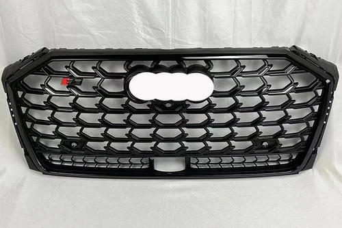 All Black Front Bumper Grille Fit for Audi A8 S8 2022-2023 Update to S8 - Picture 2 of 4