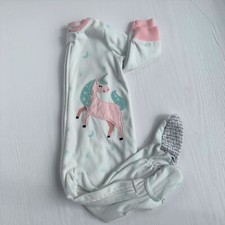 Infant Girls Carter  s Unicorn Blanket Sleeper Size 12 Months