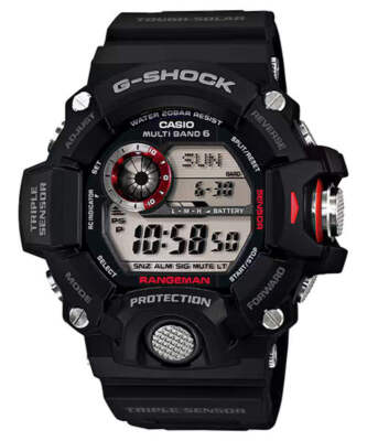 CASIO G-SHOCK GW-9400-1 RANGEMAN MASTER OF G TRIPLE SENSOR DIGITAL WATCH