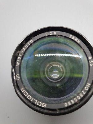 Soligor C/D Wide-Auto F:2.8 28mm Kamera Prime Objektiv - ungetestet Ersatzteile / Reparatur 