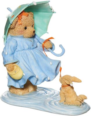Roman Cherished Teddies, Jeanne Spring Showers Figure, 4'' H, New in Box