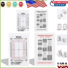 Effortless Sports Card Centering Tool Set: 2 Card Centering Tools & Guides
