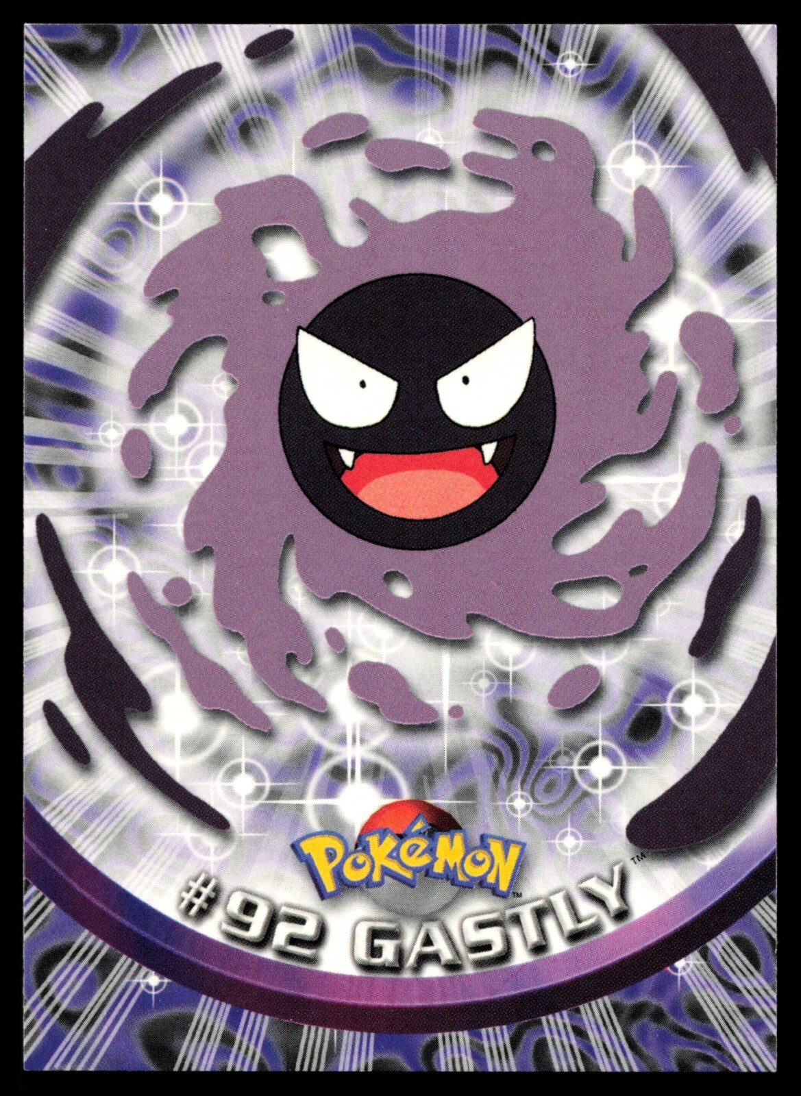 Gastly #92 Topps Blue Label TV Animation Edition Non Foil Pokemon Card