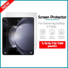 1-100 Lot LCD Clear HD Hydrogel Film Screen Protector for Samsung Galaxy Z Fold5