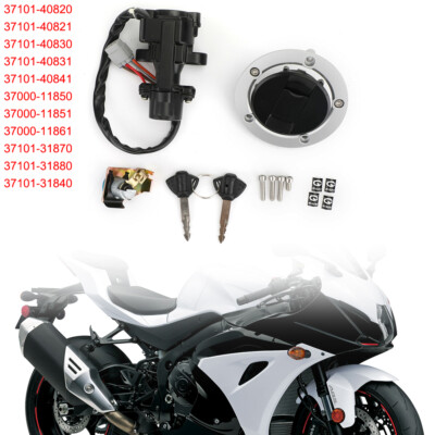 Ignition Switch Fuel Gas Cap Seat Lock Key Aluminum Fits For