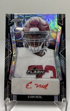 2022 Evan Neal Auto 6/7 New York Giants Leaf Flash #PA-EN1 Optic Prizm RARE 🔥
