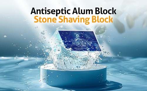 Aftershave Alum Block for Men Shaving, Antiseptic Stone Blood Stopper - Picture 7 of 7
