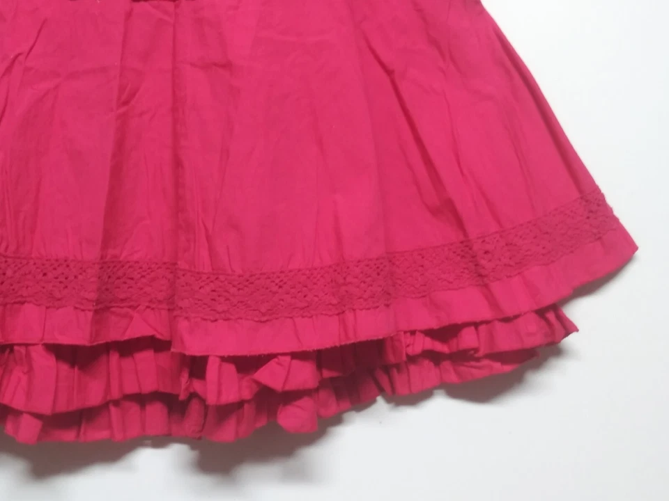 Falda Gloria Desteñida Niñas XL (14-16) Color Saúco Rosa Línea A Acampanada Capas EC Foto 4 de 4