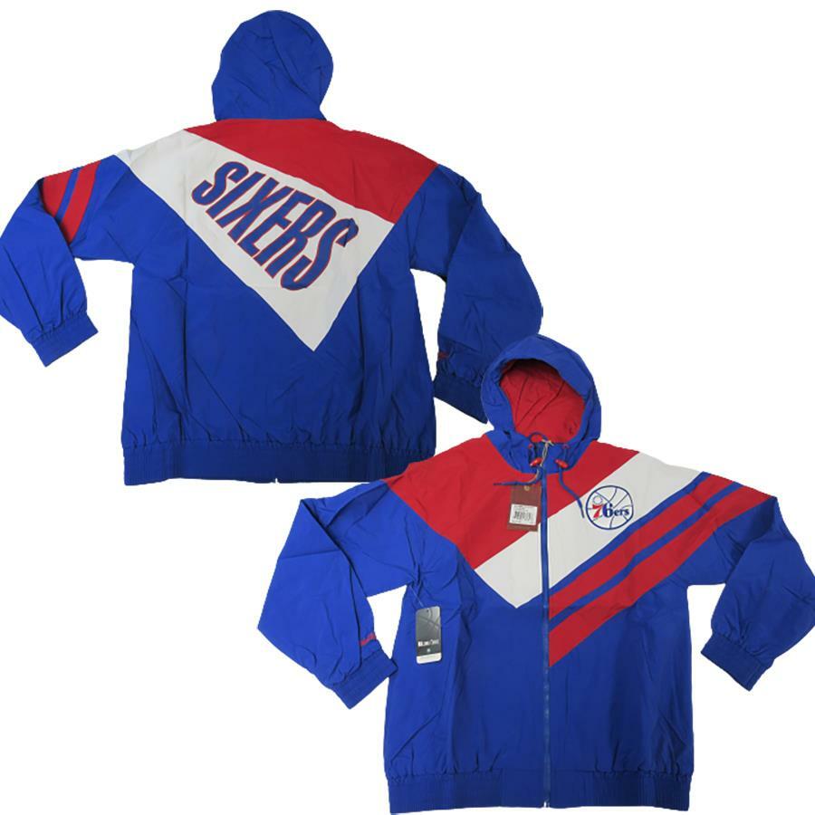 Mitchell & Ness Philadelphia 76ers ジャケット Men's Mitchell & Ness Black Philadelphia 76ers Hardwood