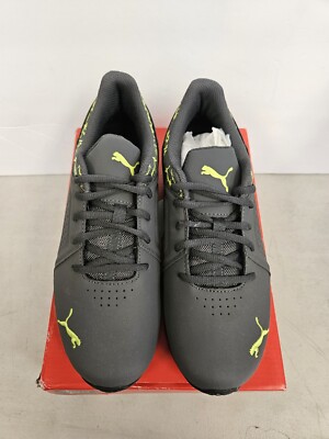 Puma Viz Runner Graphic Rock Wide Asphalt-Lime Punch US Mens  display picture 1