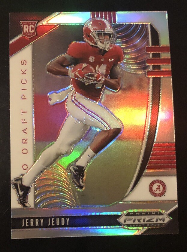 JERRY JEUDY SILVER PRIZM ROOKIE SP RC #103 2020 PRIZM DRAFT PICKS Broncos