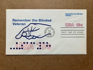 1981 18c Blinded Veterans, Hand & Braille U600 Andrews Cachet FDC 121/1000