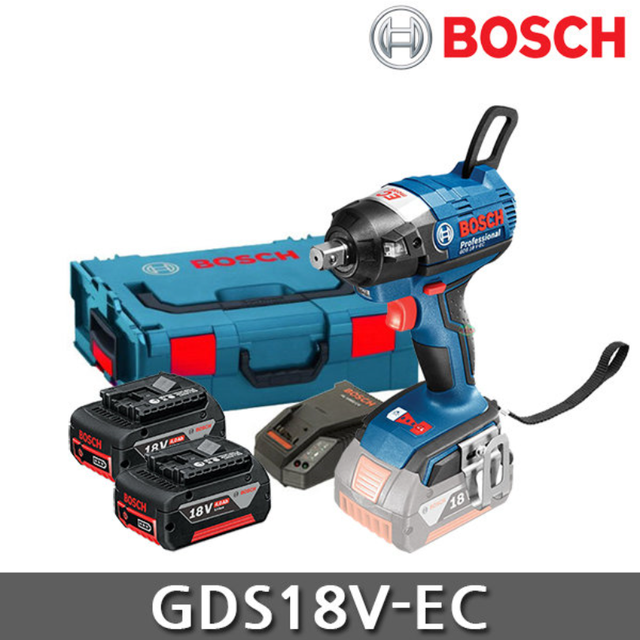 Bosch GDS 18VEC 250 Professional Cordless Driver EC Motor Impact 2x5