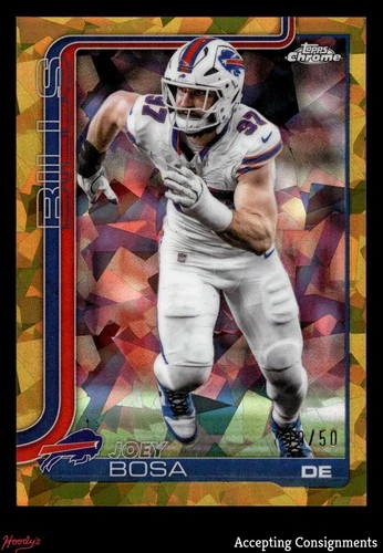 2025 Topps Chrome Sapphire Gold Refractors #36 Joey Bosa BILLS 19/50